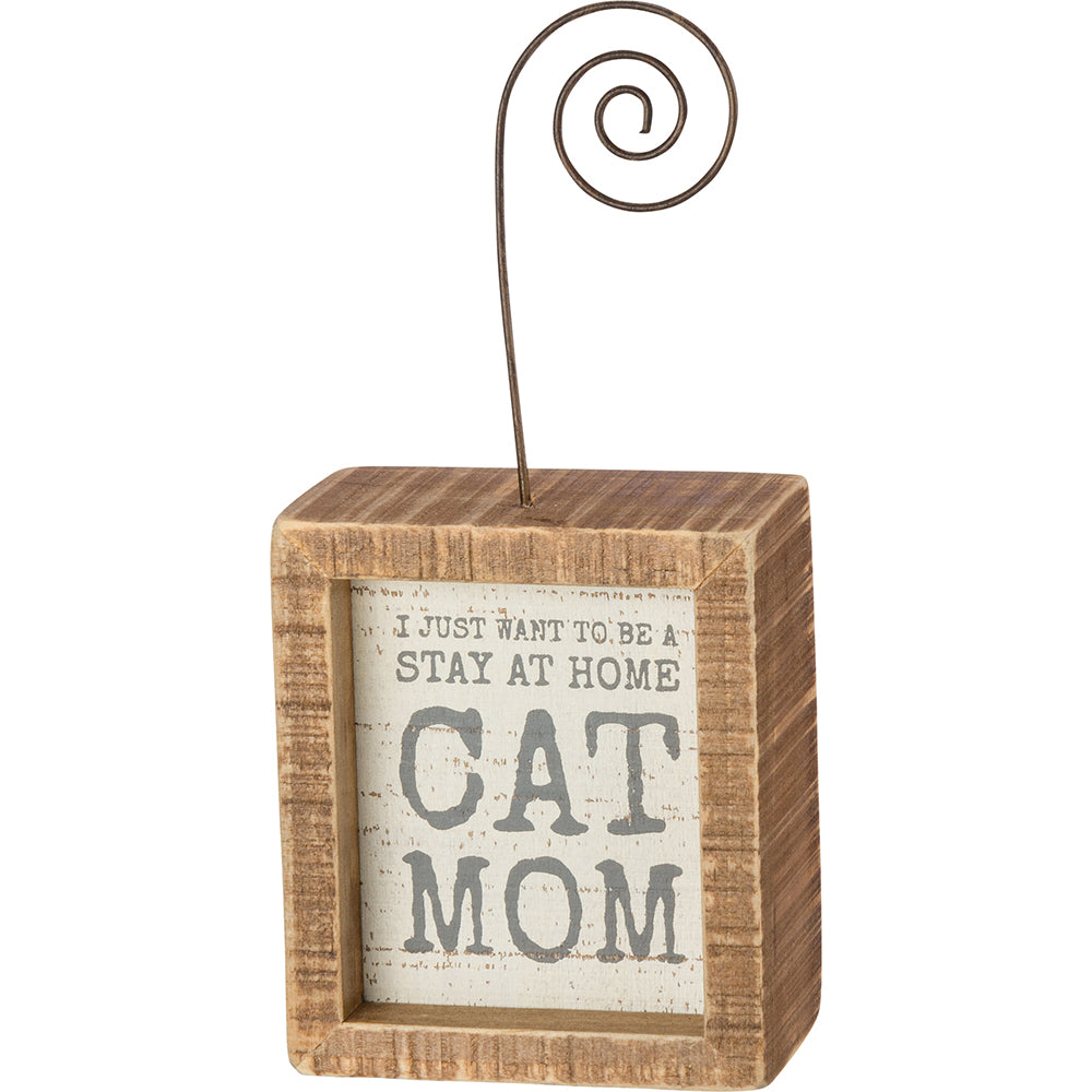 Primitives Cat Mom Photo Block