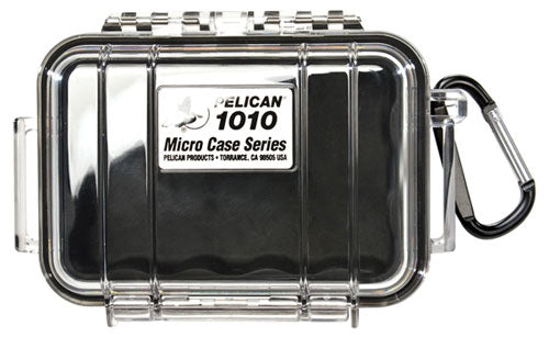 Pelican 1010 Micro Case (Black with Clear Top)
