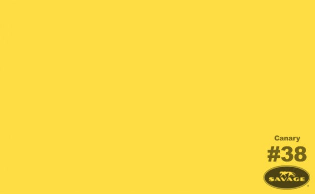 Savage Seamless Background Paper 26" x 12 yd Canary Yellow