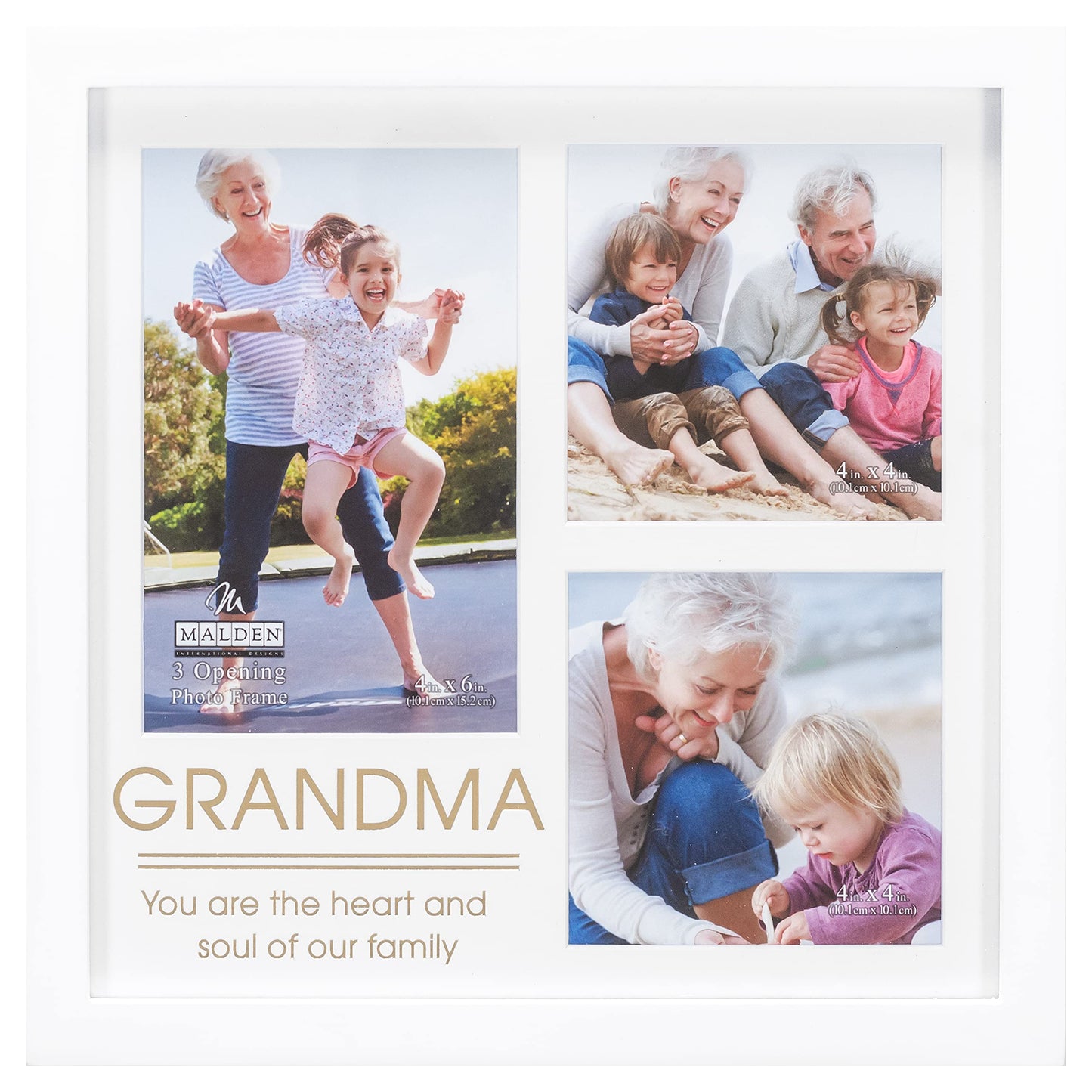 Malden Gold Stamp Grandma Modern Collage Frame