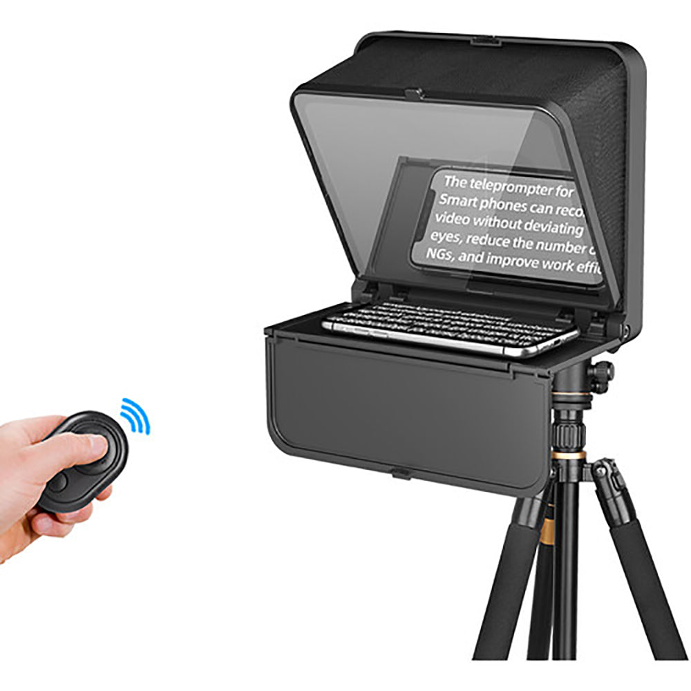 LENSGO TC12 12.9'' Portable Foldable Teleprompter for Phones Cameras DSLR