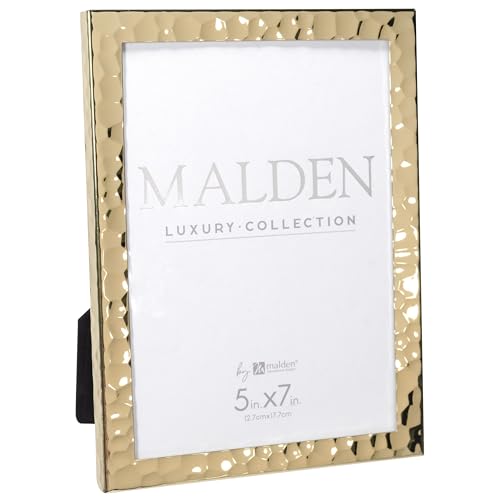 Malden 5x7 Hammered Gold Frame