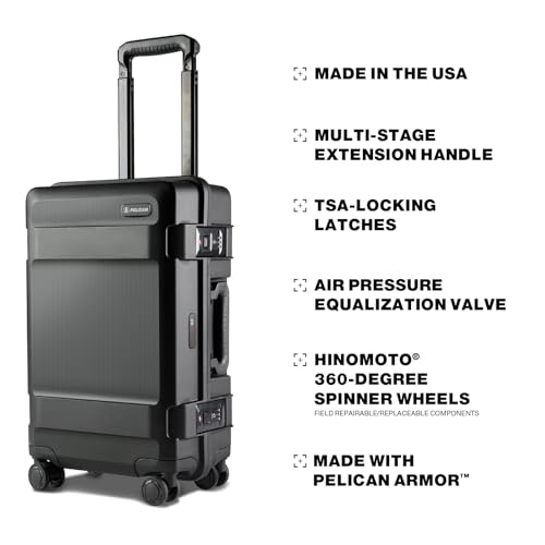 Pelican ATX 22" Hardsided Carry-On Roller Case (Black)