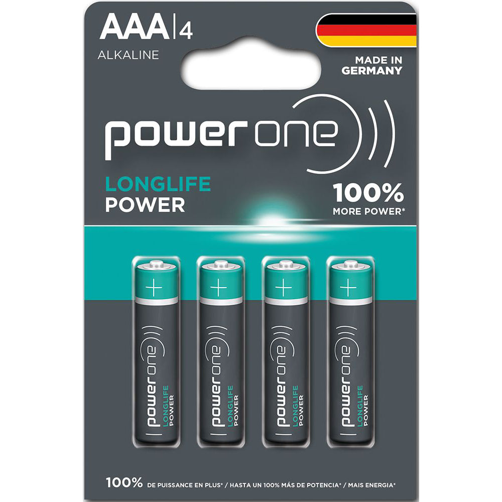 Power One By Varta AAA Batteries - 4 Pack