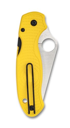 Spyderco Para 3 Lightweight Salt Yellow FRN, Satin MagnaCut - C223PYL