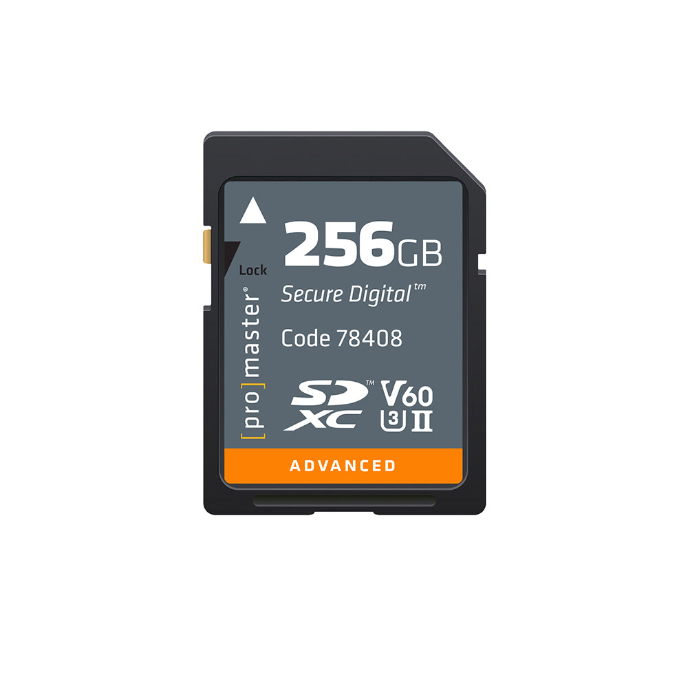 Promaster 256GB SDXC Advanced UHS-II V60 Memory Card