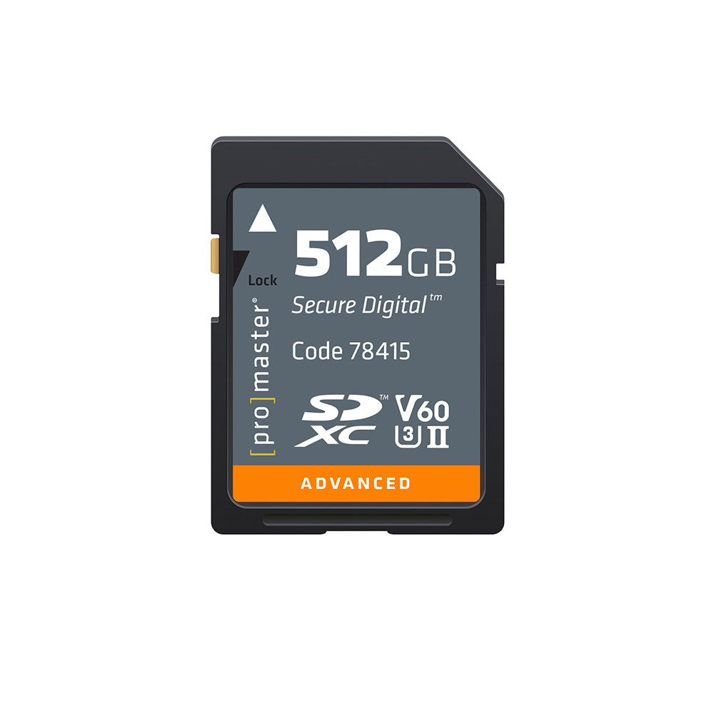 Promaster 512GB SDXC Advanced UHS-II V60 Memory Card