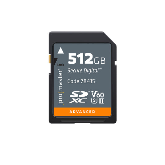 Promaster 512GB SDXC Advanced UHS-II V60 Memory Card