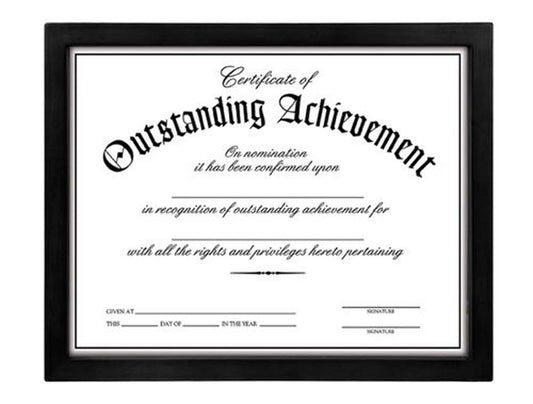 Malden Black Document Frame 8.5x11