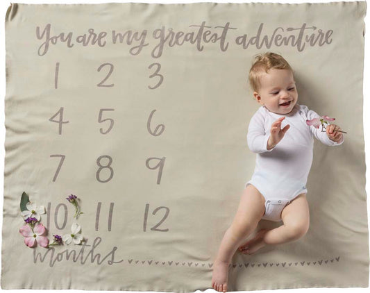 Primitives Milestone Blanket - You Are My Greatest Adventure