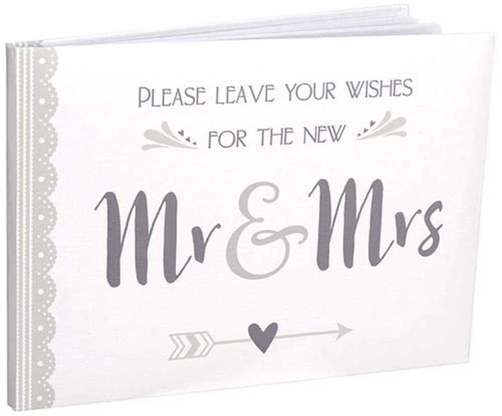Malden Mr and Mrs Wedding Guest Book