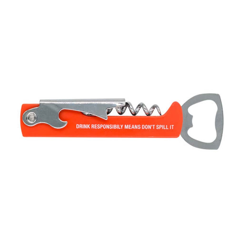 About Face Designs Drink Responsibly Corkscrew