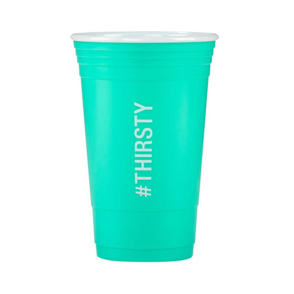 About Face Designs #Thirsty Party Cup