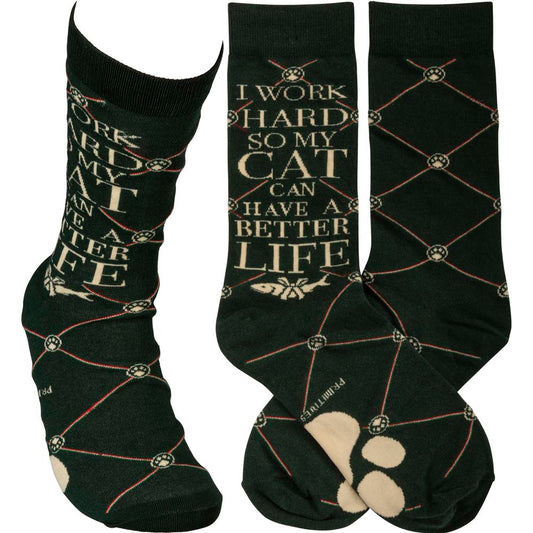 Primitives Socks - So My Cat Can Have A Better Life