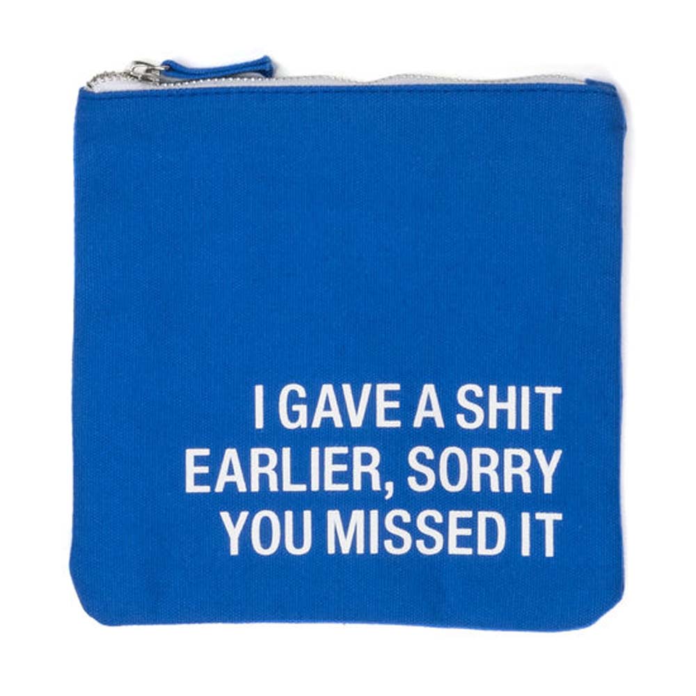 About Face Designs Gave A Shit Square Cosmetic Bag