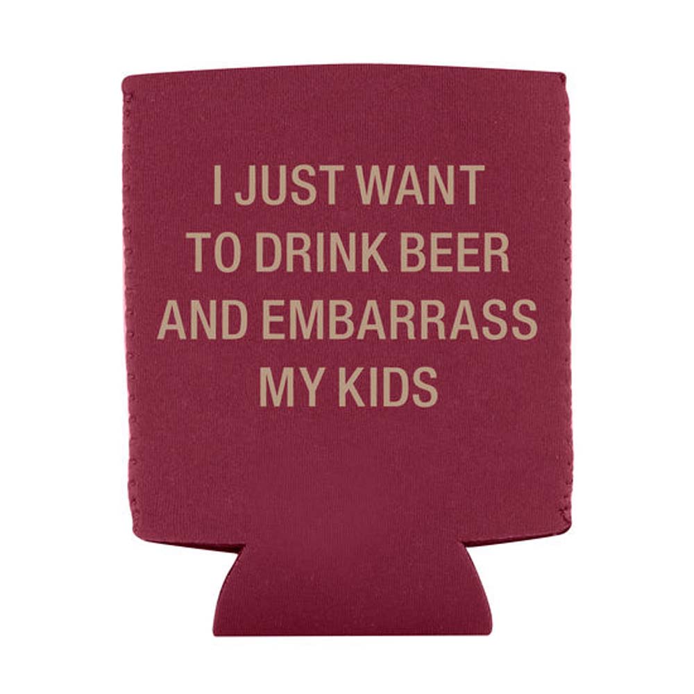 About Face Designs Embarass My Kids Koozie