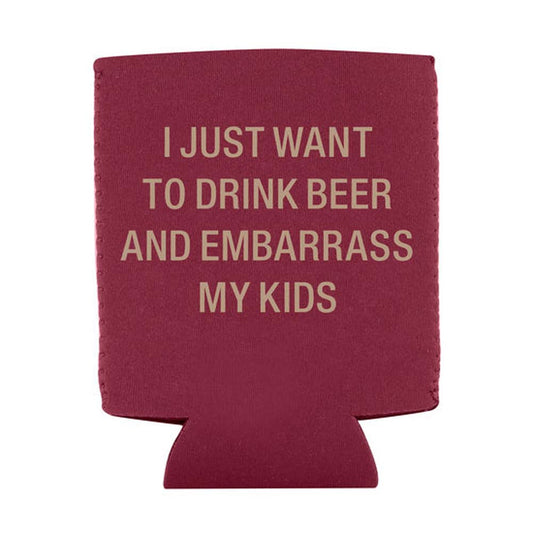 About Face Designs Embarass My Kids Koozie