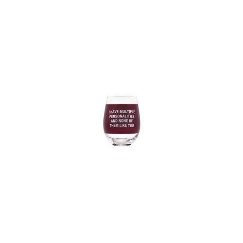 About Face Designs Personalities Wine Glass