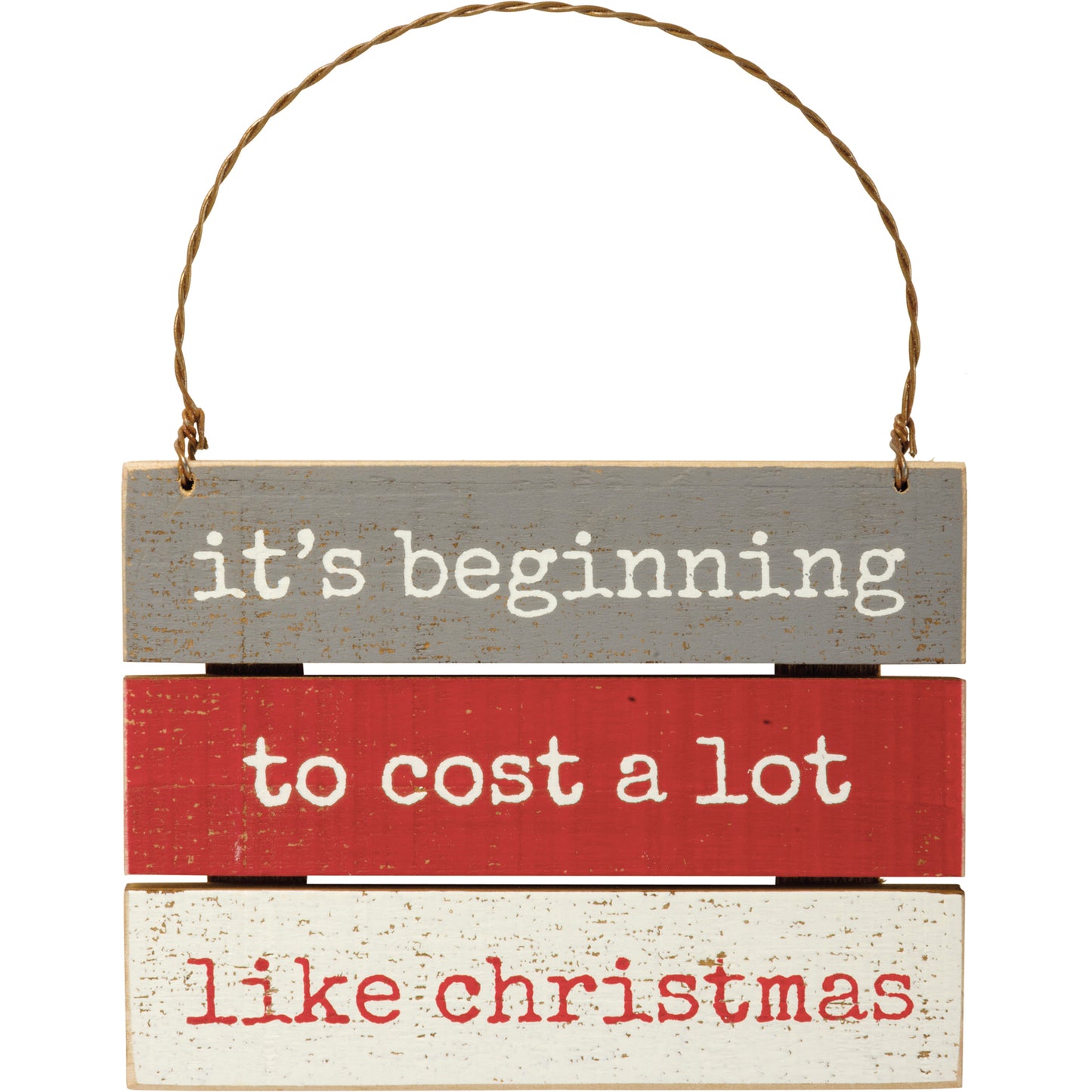 Primitives Slat Ornament - Cost A Lot Like Christmas