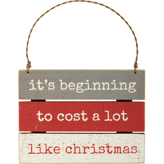 Primitives Slat Ornament - Cost A Lot Like Christmas