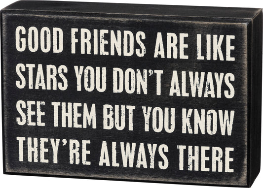 Primitives Box Sign - Good Friends