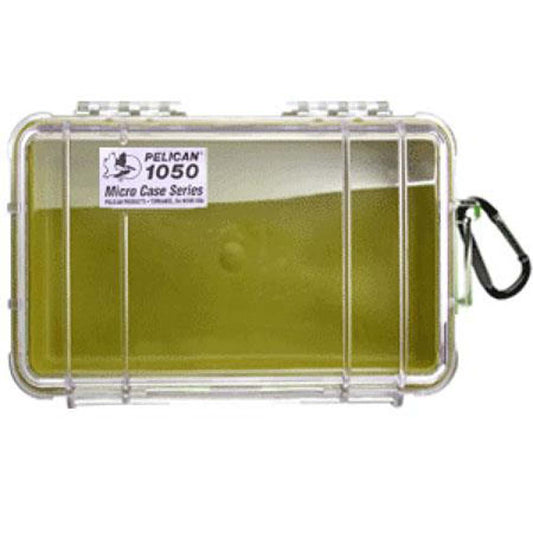 Pelican 1050 Micro Case (Clear Military Green)