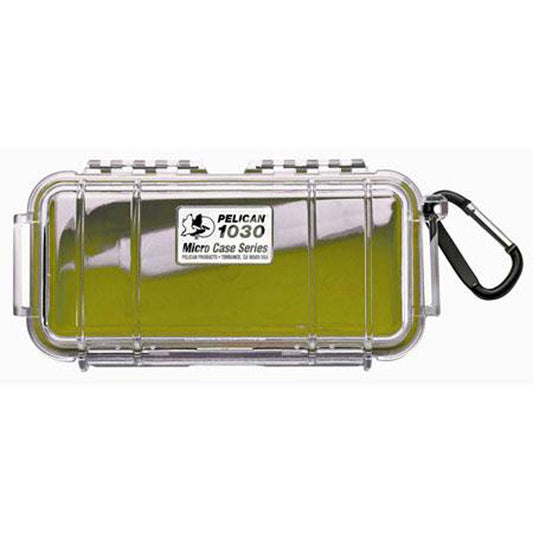 Pelican 1030 Micro Case (Clear Military Green)