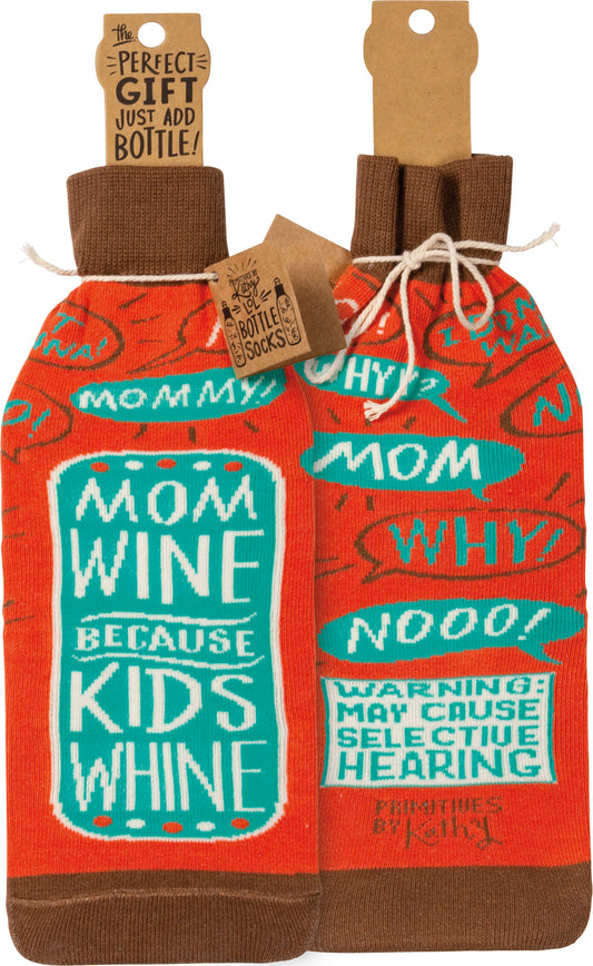 Primitives Bottle Sock - More Wine Enough For Two