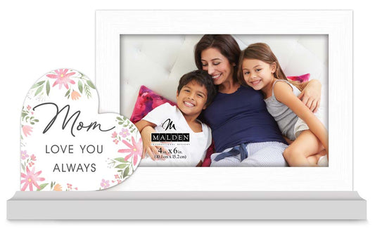 Malden 4x6 Mom Loves Me Always Platform Frame
