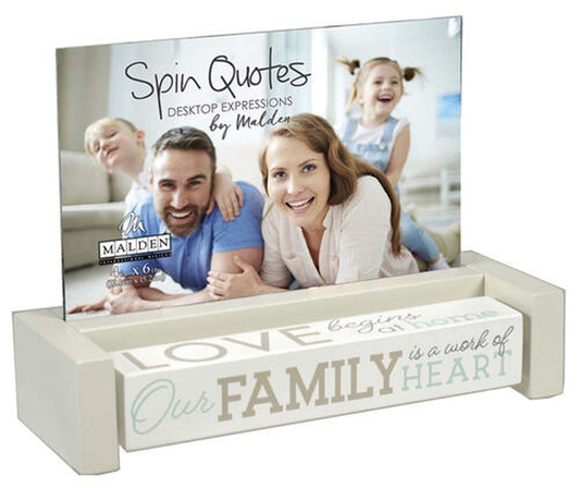 Malden 4x6 Family Spin Quotes Frame