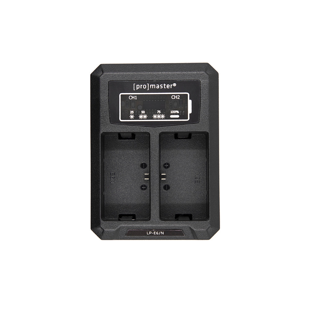 Promaster Dually Charger - USB for Canon LP-E6(N/NH/P)