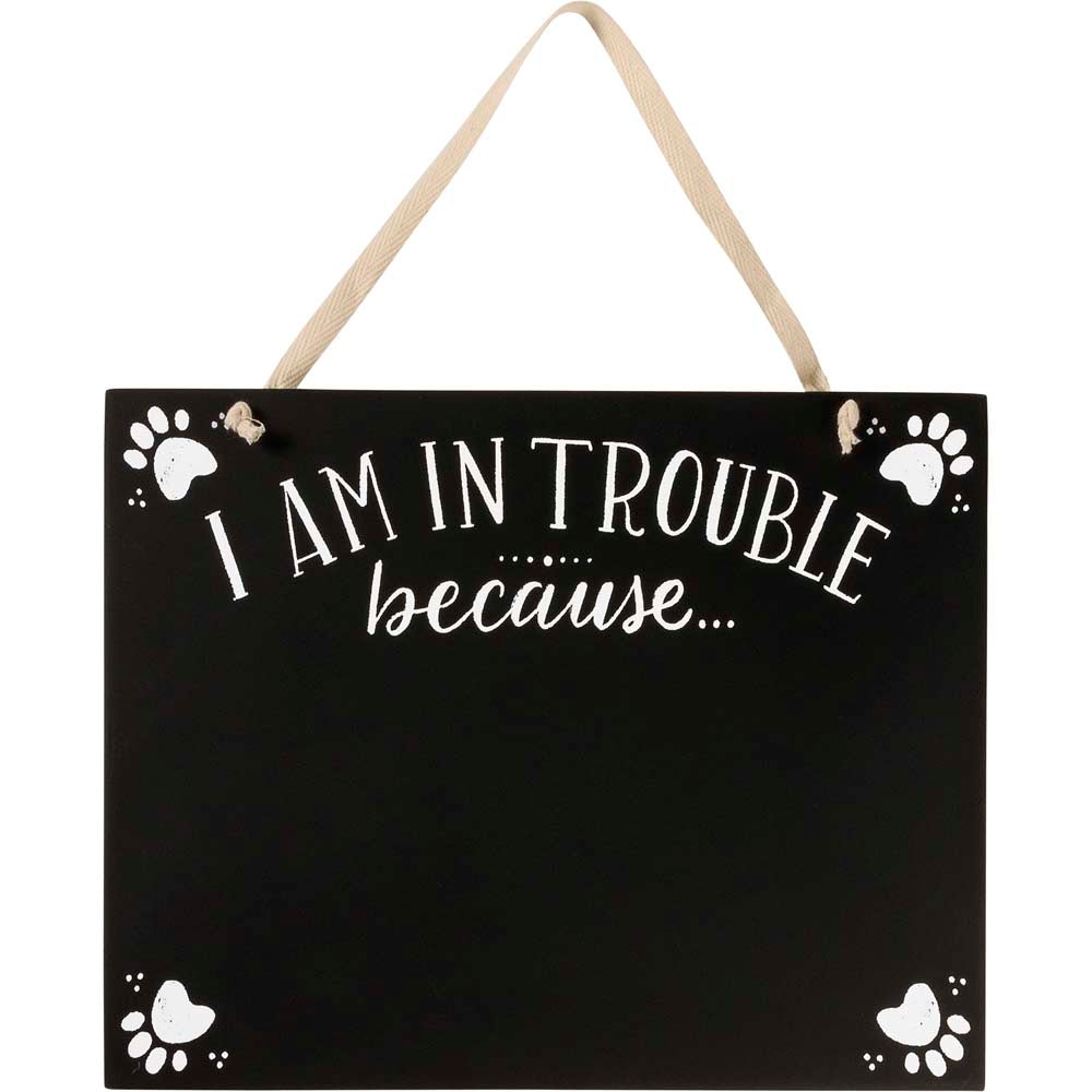 Primitives Hanging Decor - I Am In Trouble Because