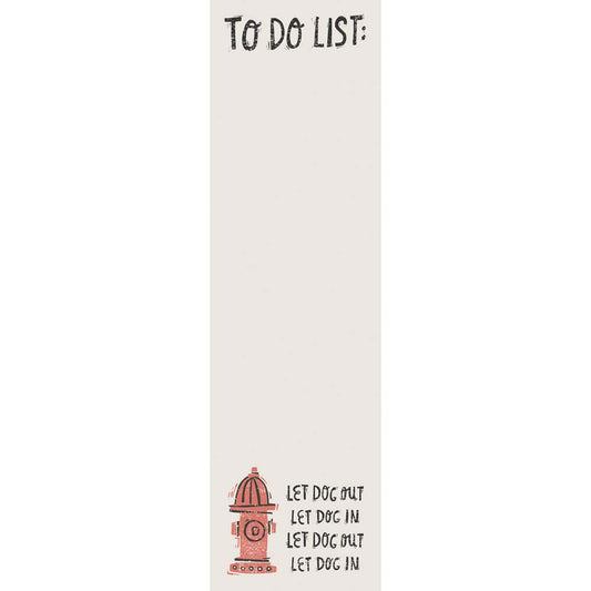 Primitives List Notepad - To Do List: Let Dog Out Let Dog In