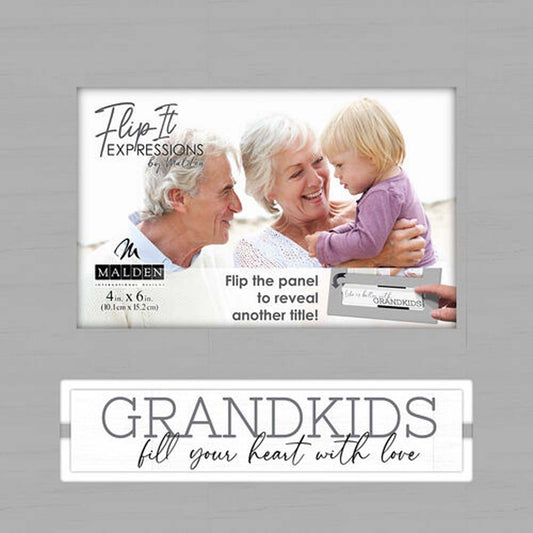 Malden 4x6 Grandkids Fill Your Heart Flip-It