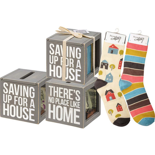Primitives Bank & Socks Set - There's No Place Like Home Socks