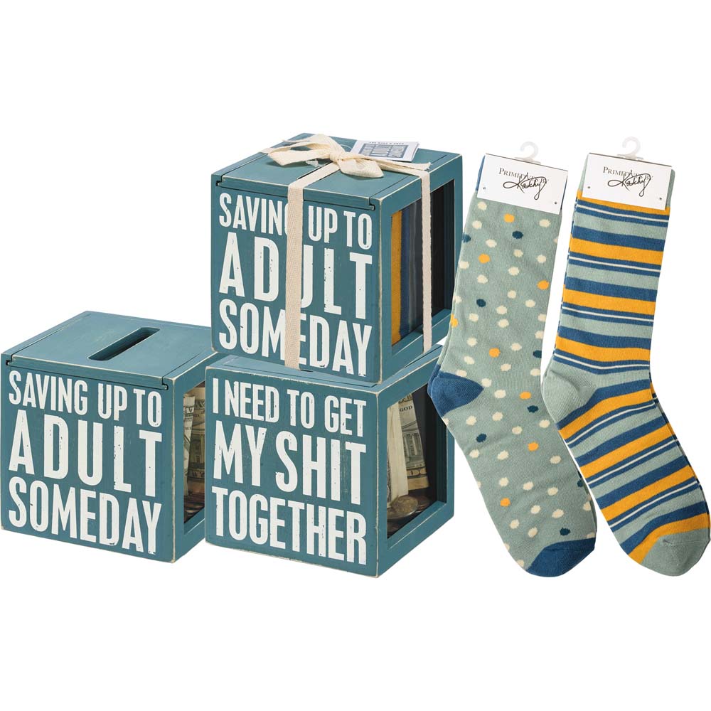 Primitives Bank & Socks Set - Saving Up To Adult