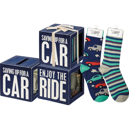 Primitives Bank & Socks Set - Saving Up For A Car