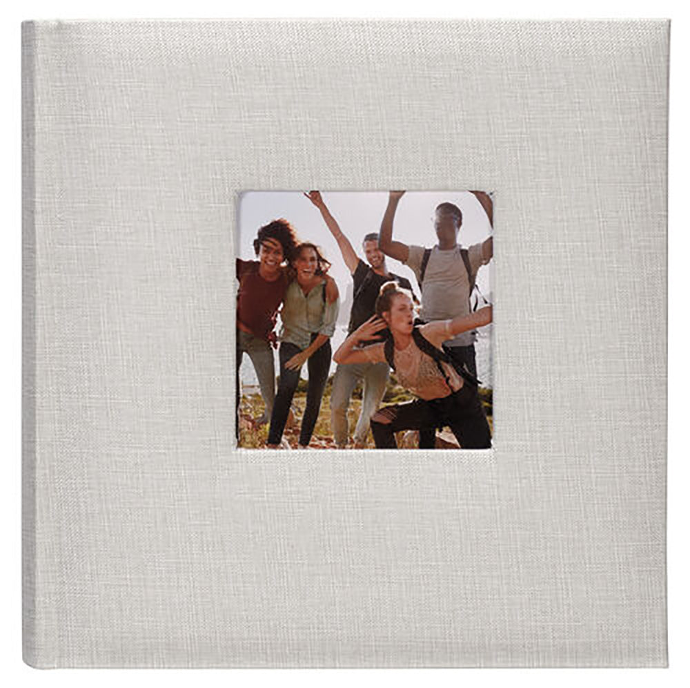 Malden 2-Up Gray Fabric Post bound Album