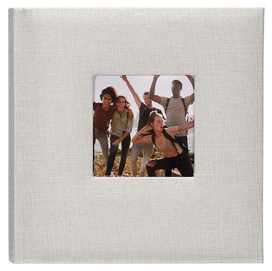 Malden 2-Up Gray Fabric Post bound Album