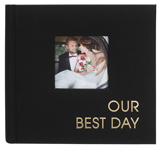 Malden 1-Up Our Best Day Black Fabric Album