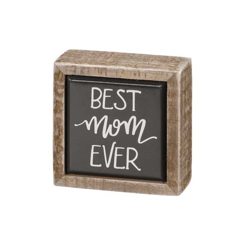 Primitives Box Sign Mini - Best Mom Ever