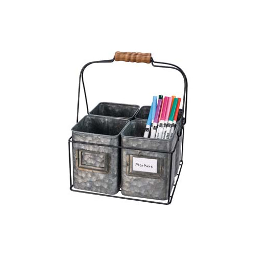 Primitives Caddy - Four Cup Galvanized