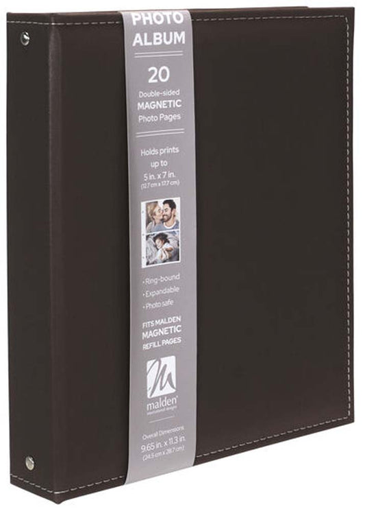 Malden 3-Ring Brown Magnetic Album