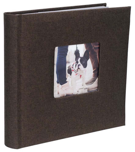 Malden 2-Up 4x6 Brown Fabric Album