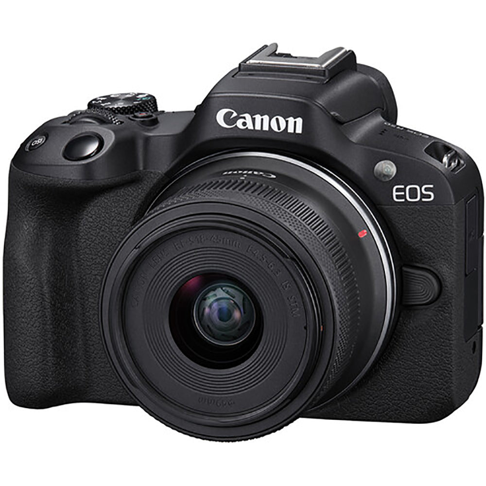 Canon EOS R50 Mirrorless Camera with 18-45mm Lens -Black