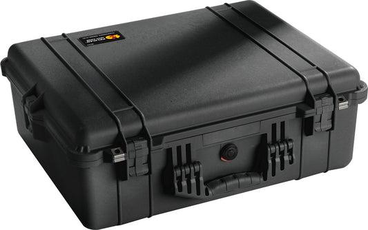 Pelican 1600 EMS Medical Case with Lid Organizer/Dividers (Black)