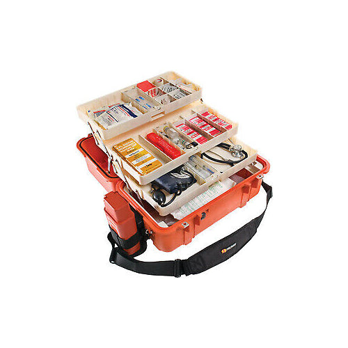 Pelican 1460EMS Case with EMS Organizer/Divider Set (Orange)