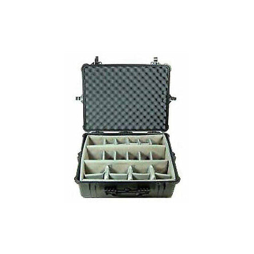 Pelican 1604 Waterproof 1600 Case with Dividers (Black)