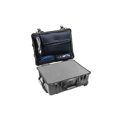 Pelican 1560LFC Case Special w/ Pick 'N' Pluck foam and LOC lid organizer (Black)