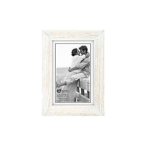 Malden 805-46 4x6 White Wash Linear Frame